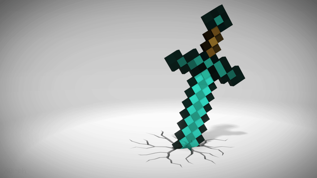 The Diamond Sword From Minecraft Swish And Slash