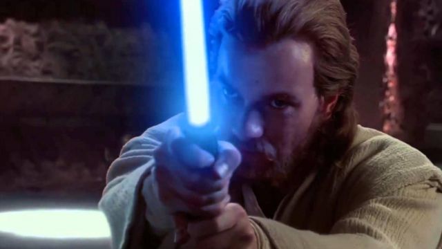 obi wan and luke lightsaber
